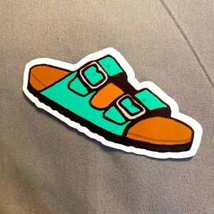 🌈20/$12🌈 Green and Brown Birkenstock Sticker